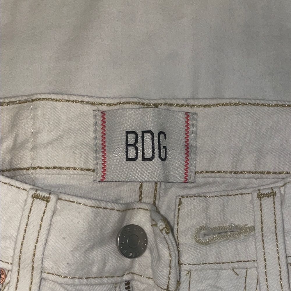 BDG Women's Cream Straight Leg Jeans - Picture 3 of 4